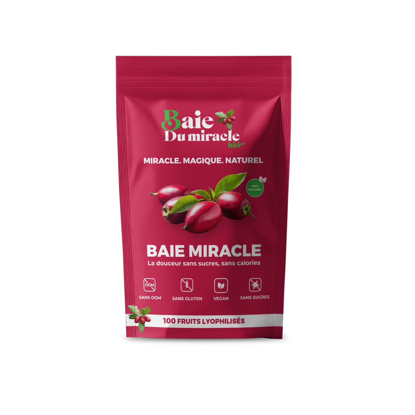 Pack 100 Baies du Miracle – Idéal pour ado & famille, usage courant